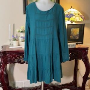 Blue Rain green dress